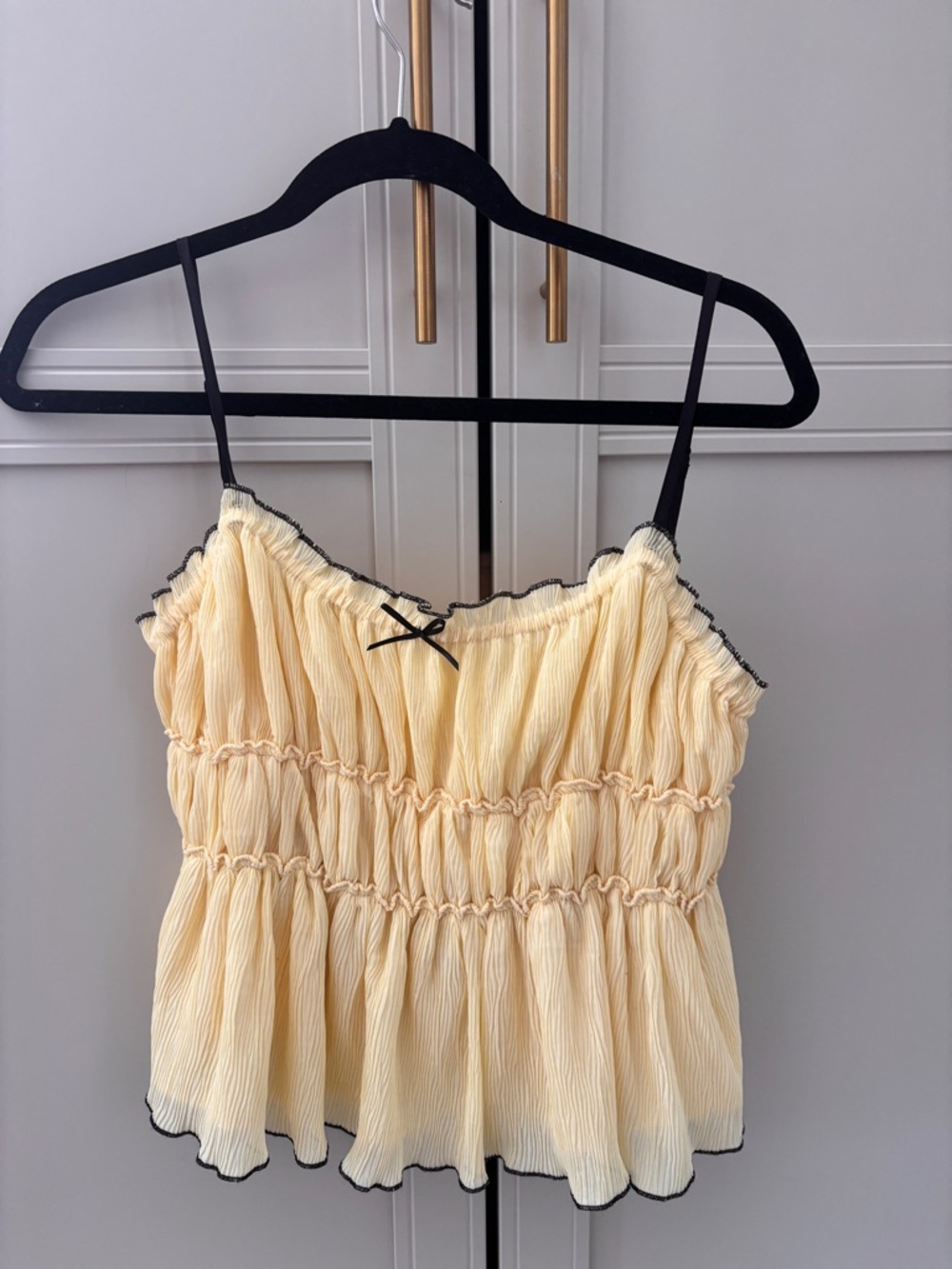 Yellow Ruched Tank